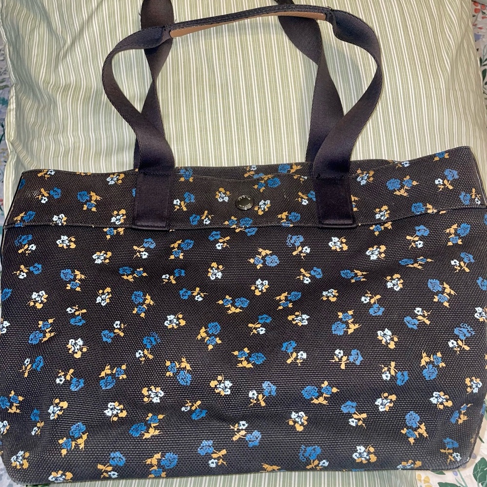 Coach Floral Black Tote Bag